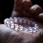 Natural Rose Quartz with Star Effect Bracelet - Image 6