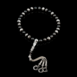 Silver Sheen Obsidian Tasbih